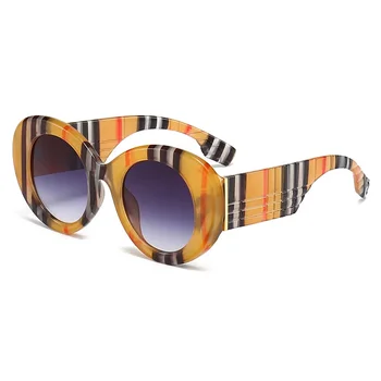 Европа и Соединенные Штаты уличные фотографии ins цветные солнцезащитные очки модный тренд солнцезащитные очки для подиума ретро черепаховые очки