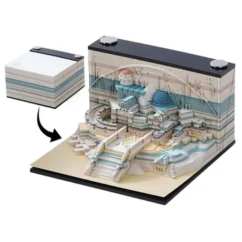 3Д художественная Блокнот 3Д Усадьба Усадьба блокнот Блокнот Memoscape Artropad подушка 3D коврик памятка для украшения DIY подарок
