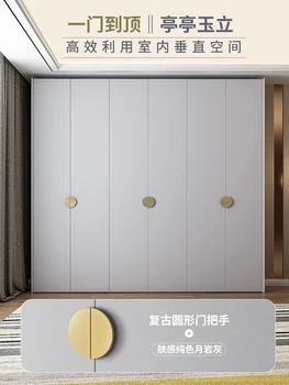 Современный роскошный шкаф-купе, домашняя спальня, свободная комбинация, шкаф для хранения вещей, одна дверь наверху, простой большой шкаф