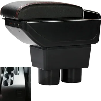 НОВИНКА для Toyota Rush коробка подлокотника универсальная модификация центральной консоли автомобиля аксессуары двойного подъема с USB Зарядкой