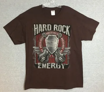 Энергетический напиток Hard Rock #Футболка RockHarder Мужская Большого Размера Бордового Цвета С Коротким Рукавом
