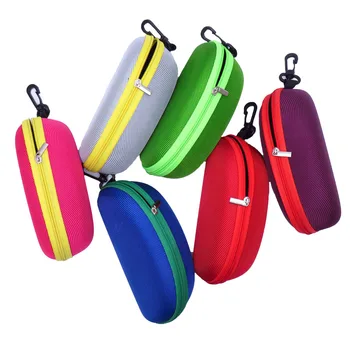 Портативный карабин EVA, футляр для очков, Защитная коробка для солнцезащитных очков, дорожный футляр, сумка для хранения на молнии, Модные аксессуары для очков